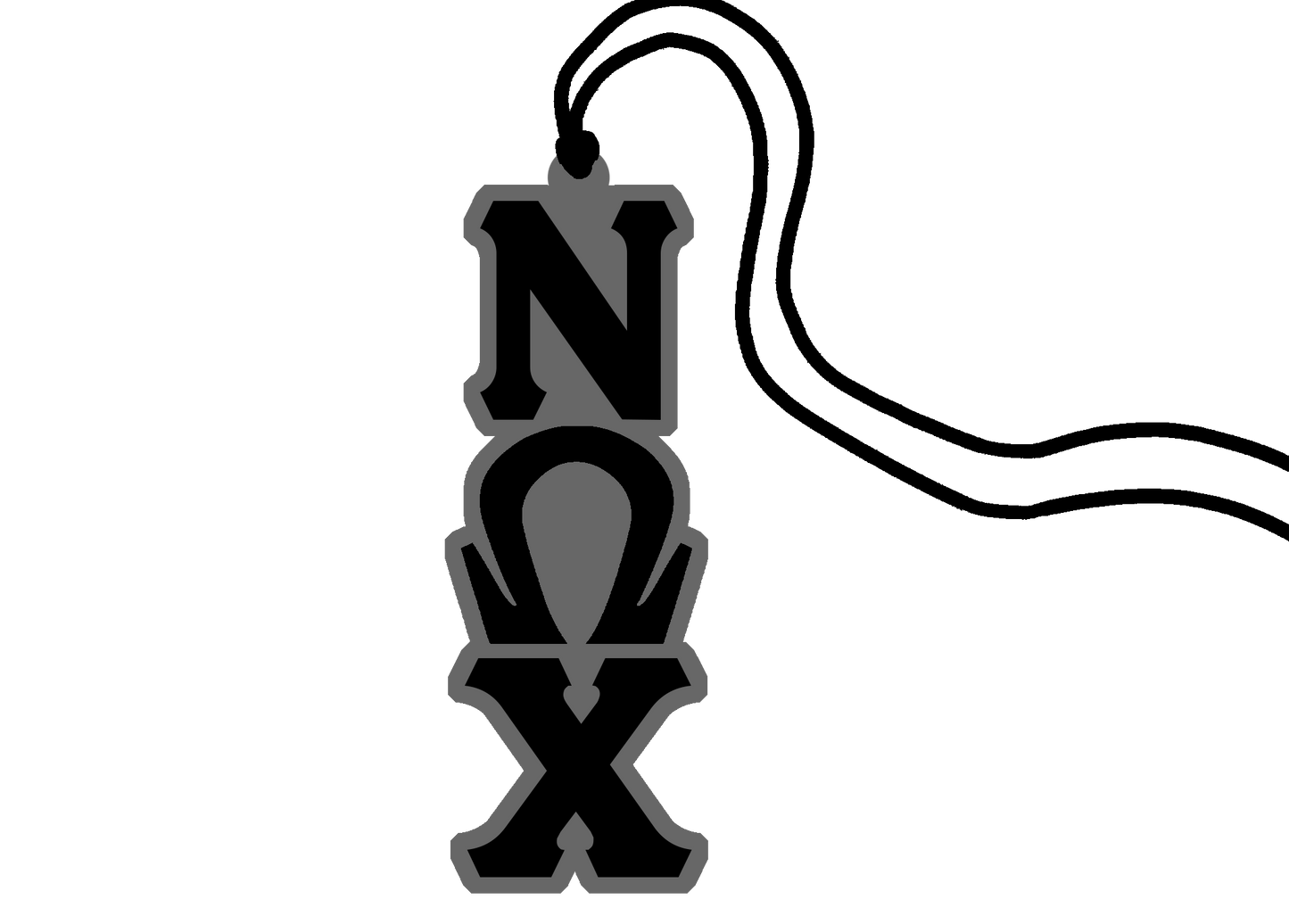 Nu Omega Chi Greek Letter Tiki