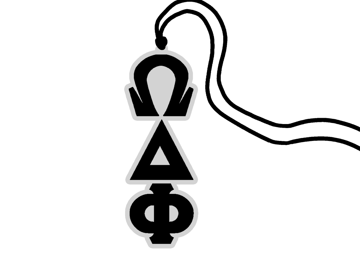 Omega Delta Phi Greek Letter Tiki