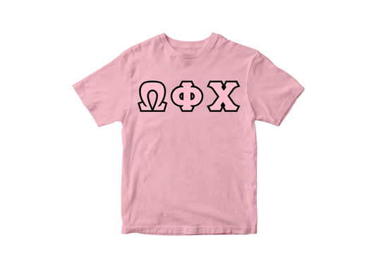 Omega Phi Chi Pink Shirt
