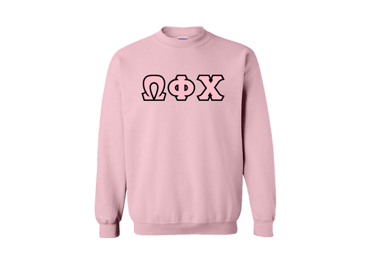 Omega Phi Chi Pink Crewneck