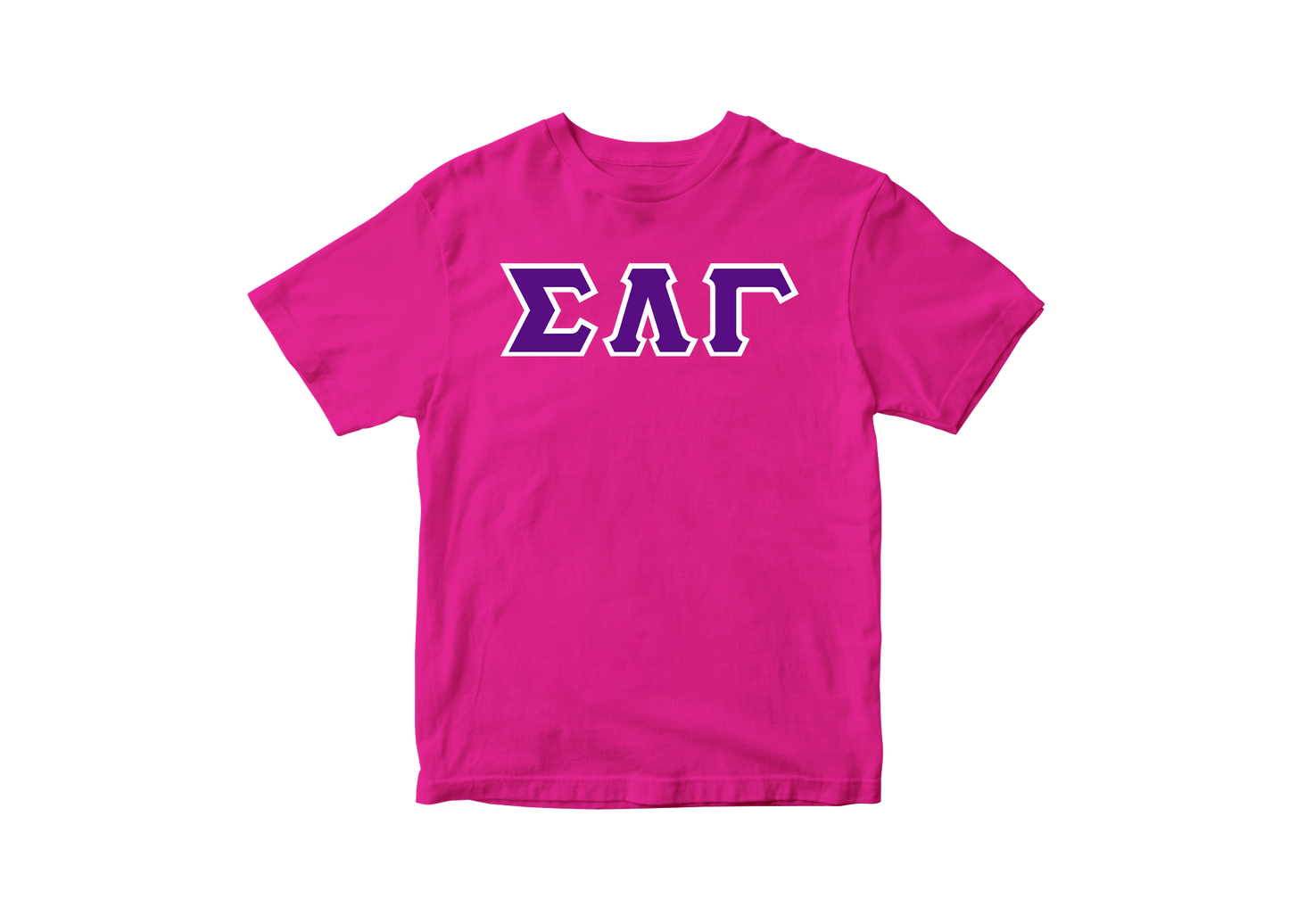 Sigma Lambda Gamma Pink Letter Tee