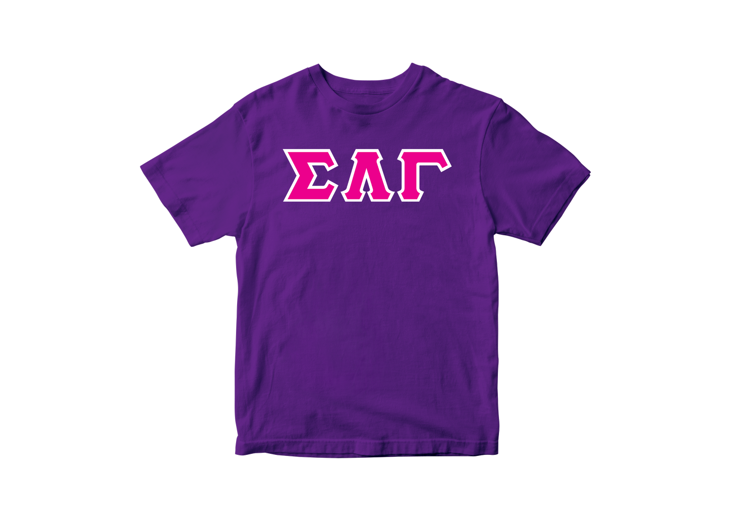 Sigma Lambda Gamma Purple Letter Tee
