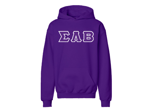 Sigma Lambda Beta Purple Greek Letter Hoodie