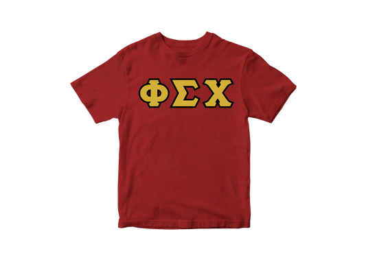 Phi Sigma Chi Crimson Letter Tee