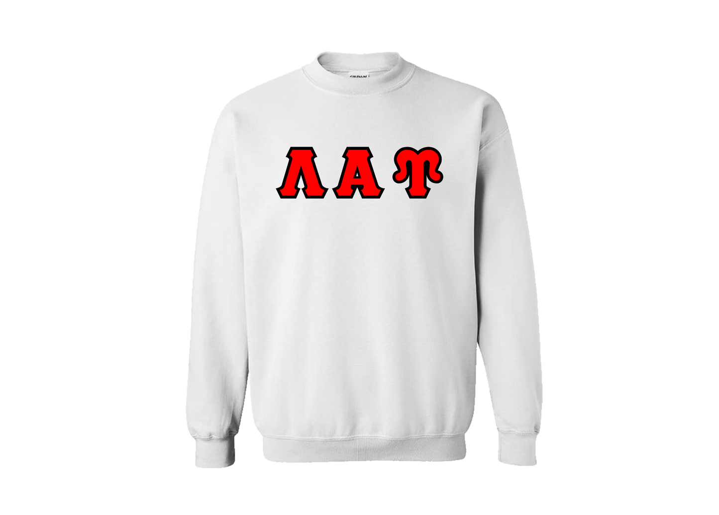 Lambda Alpha Upsilon White Crewneck