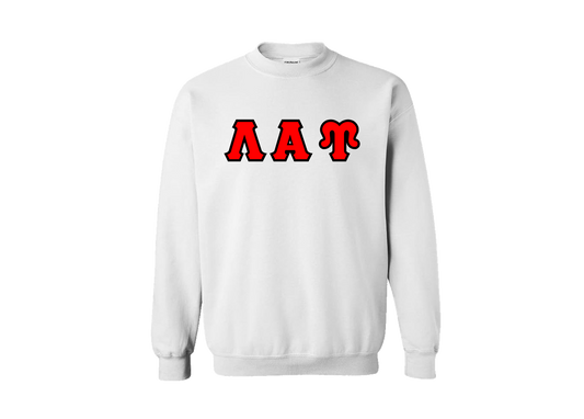 Lambda Alpha Upsilon White Crewneck