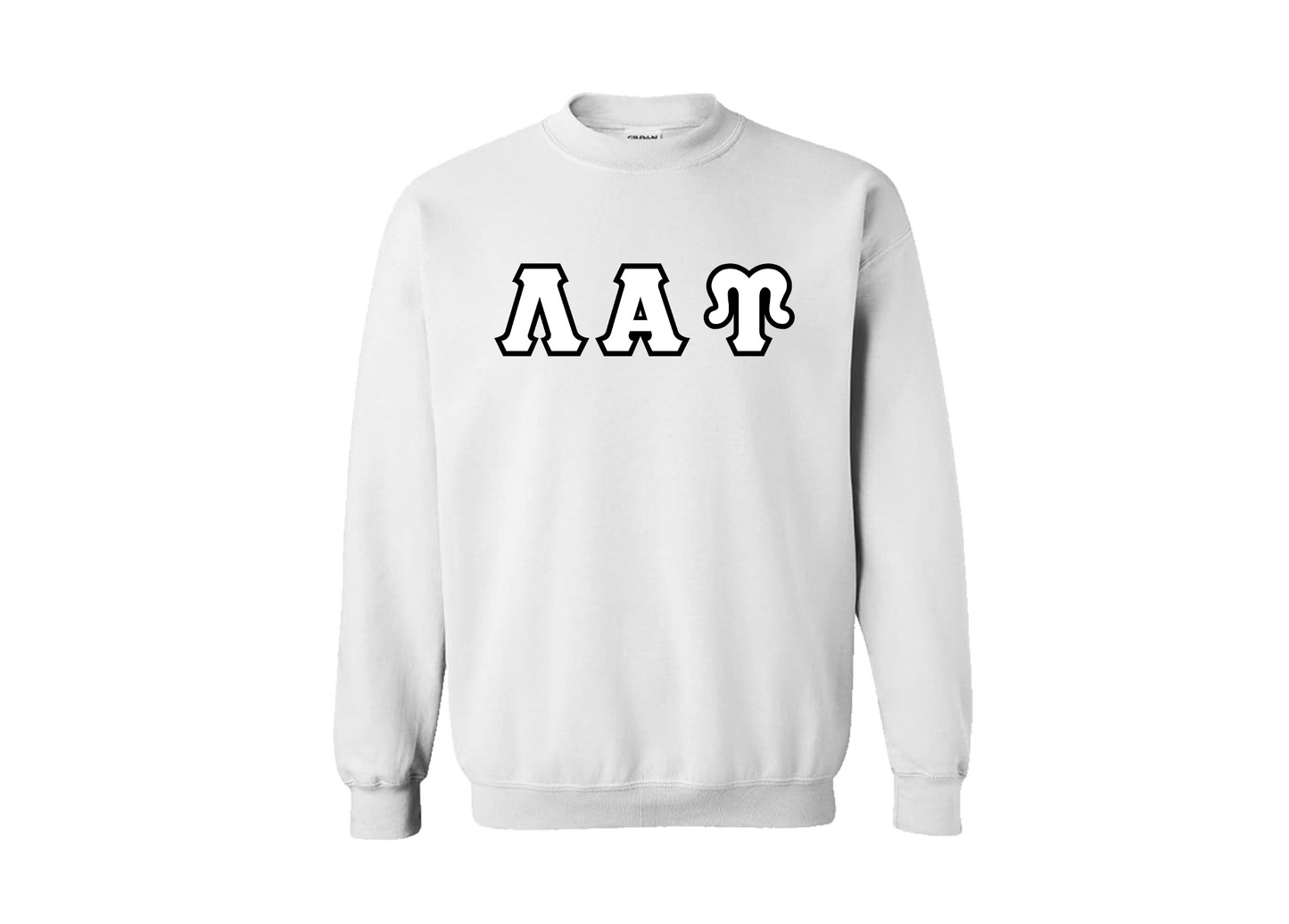 Lambda Alpha Upsilon White Crewneck