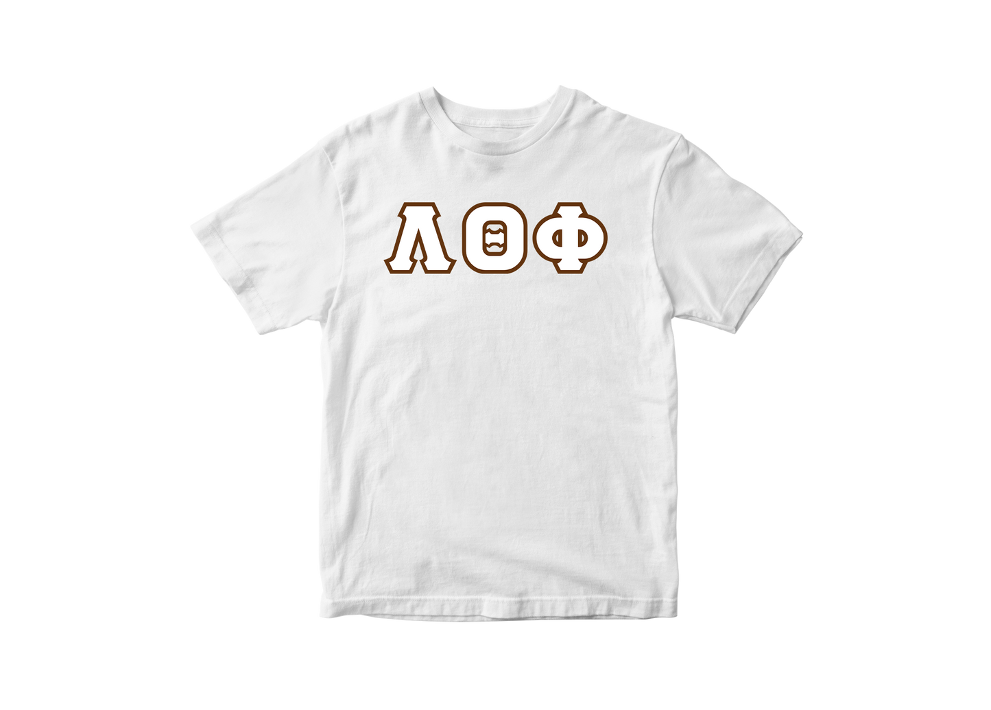 Lambda Theta Phi White Greek Letter Tee
