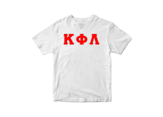 Kappa Phi Lambda White Letter Tee