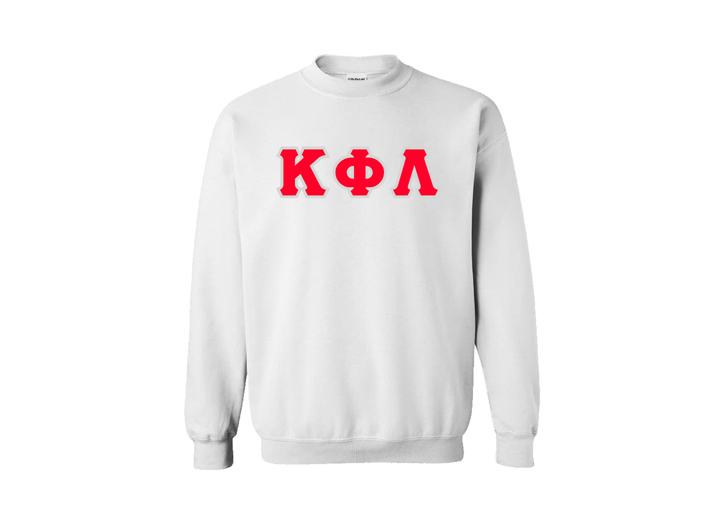 Kappa Phi Lambda White Letter Crewneck