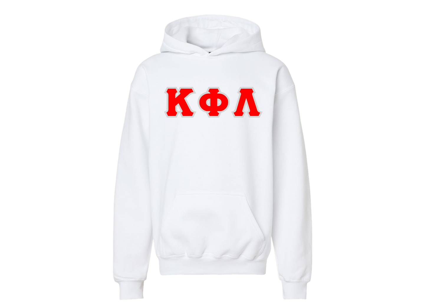 Kappa Phi Lambda White Letter Hoodie