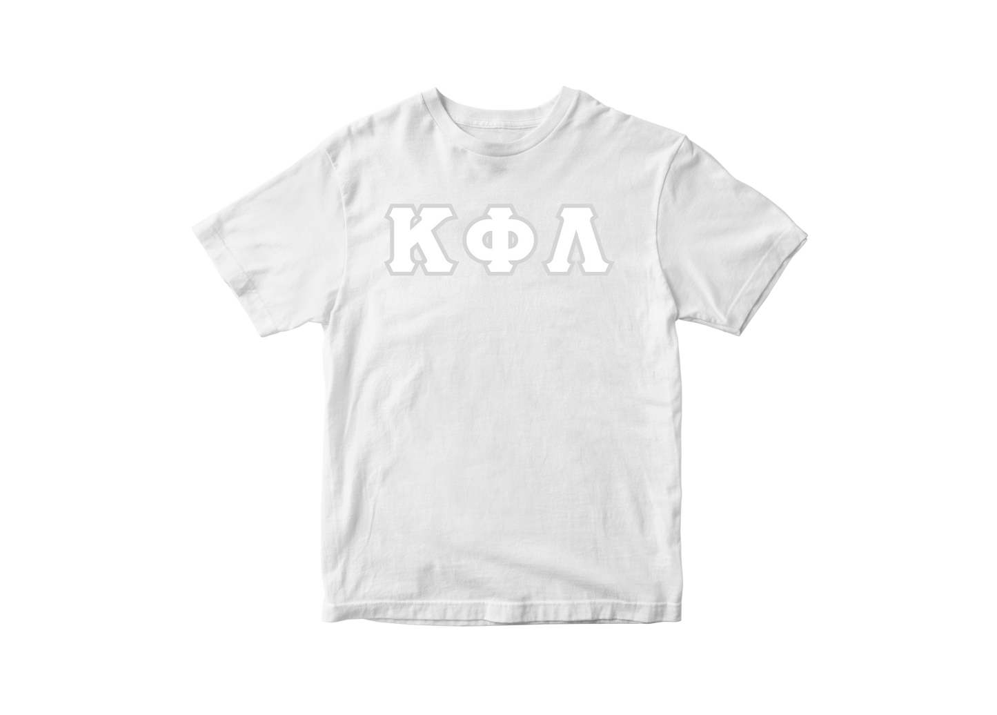Kappa Phi Lambda White Letter Tee