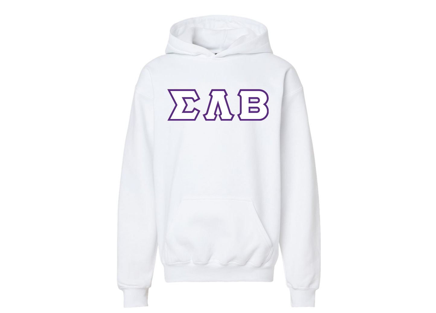 Sigma Lambda Beta White Greek Hoodie