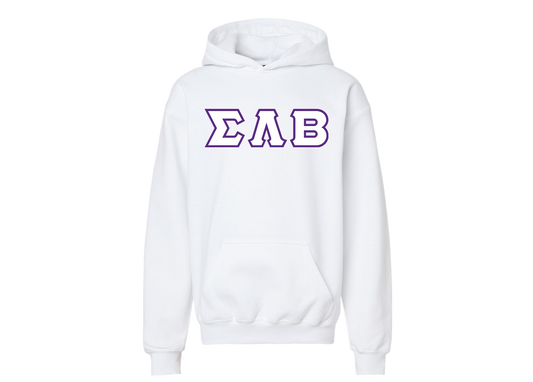 Sigma Lambda Beta White Greek Hoodie