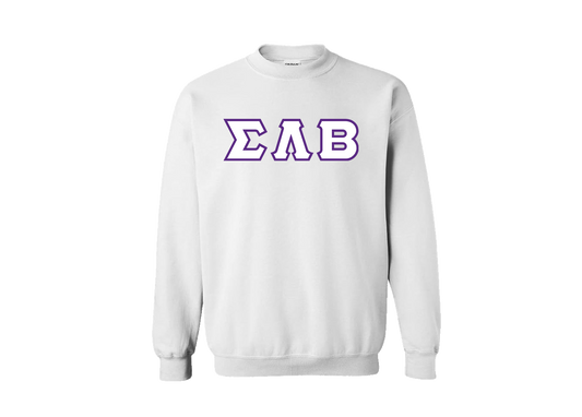 Sigma Lambda Beta White Greek Crewneck