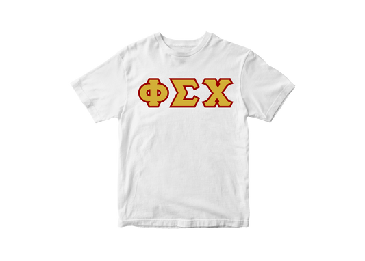 Phi Sigma Chi White Letter Tee