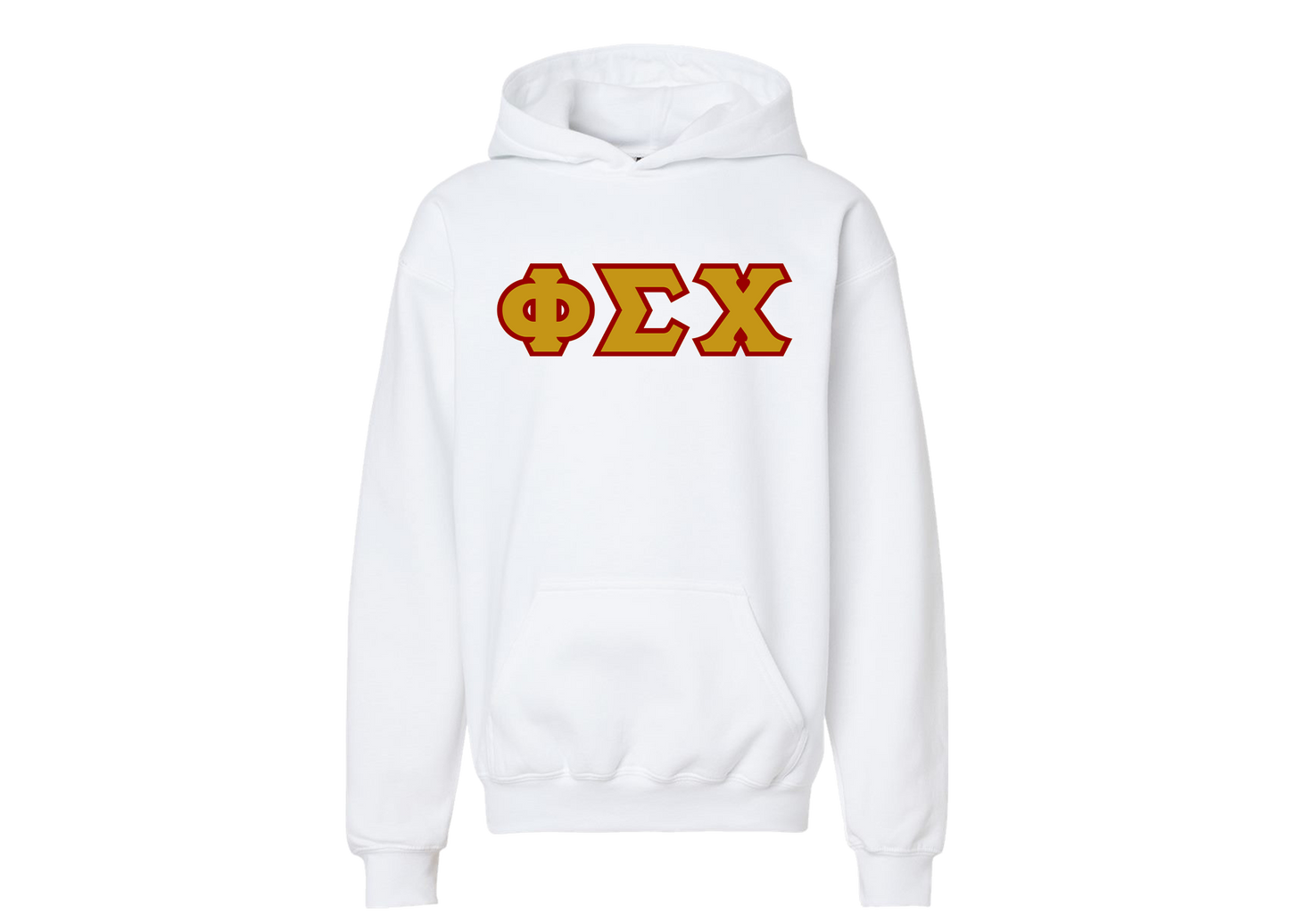 Phi Sigma Chi White Letter Hoodie