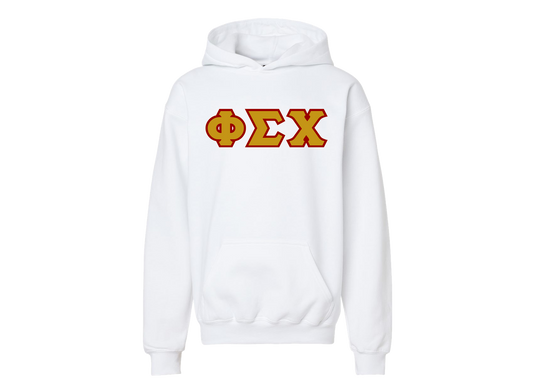 Phi Sigma Chi White Letter Hoodie