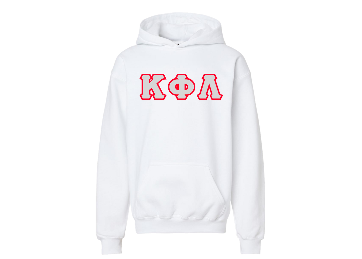 Kappa Phi Lambda White Letter Hoodie