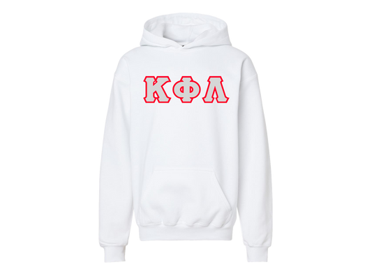 Kappa Phi Lambda White Letter Hoodie