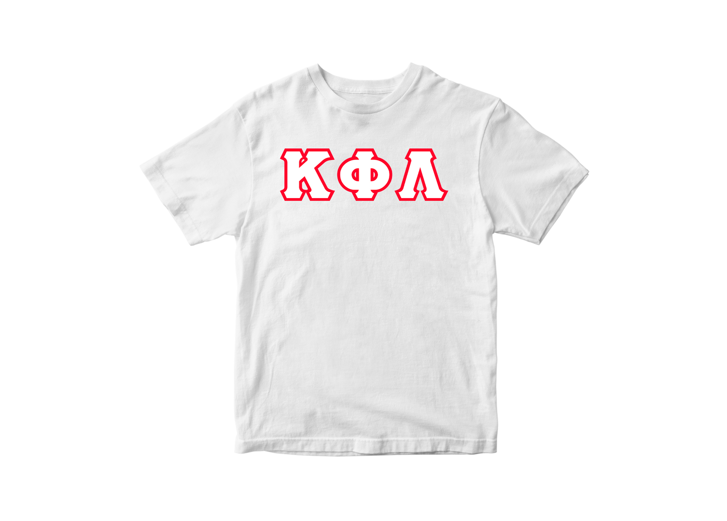 Kappa Phi Lambda White Letter Tee